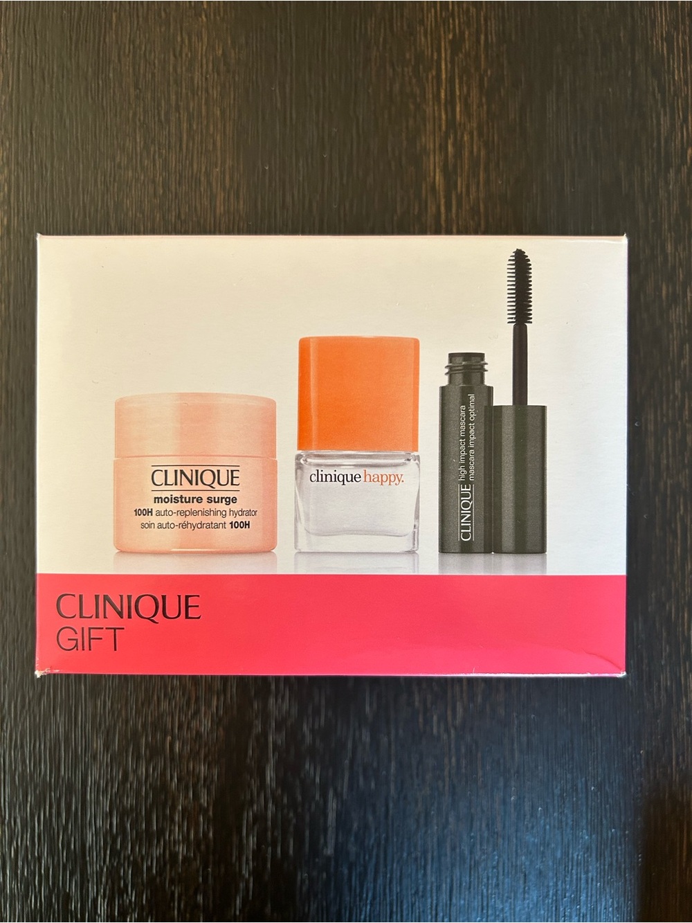 New Clinique Gift Set Happy Moisture Surge High Impact Mascara Travel Set